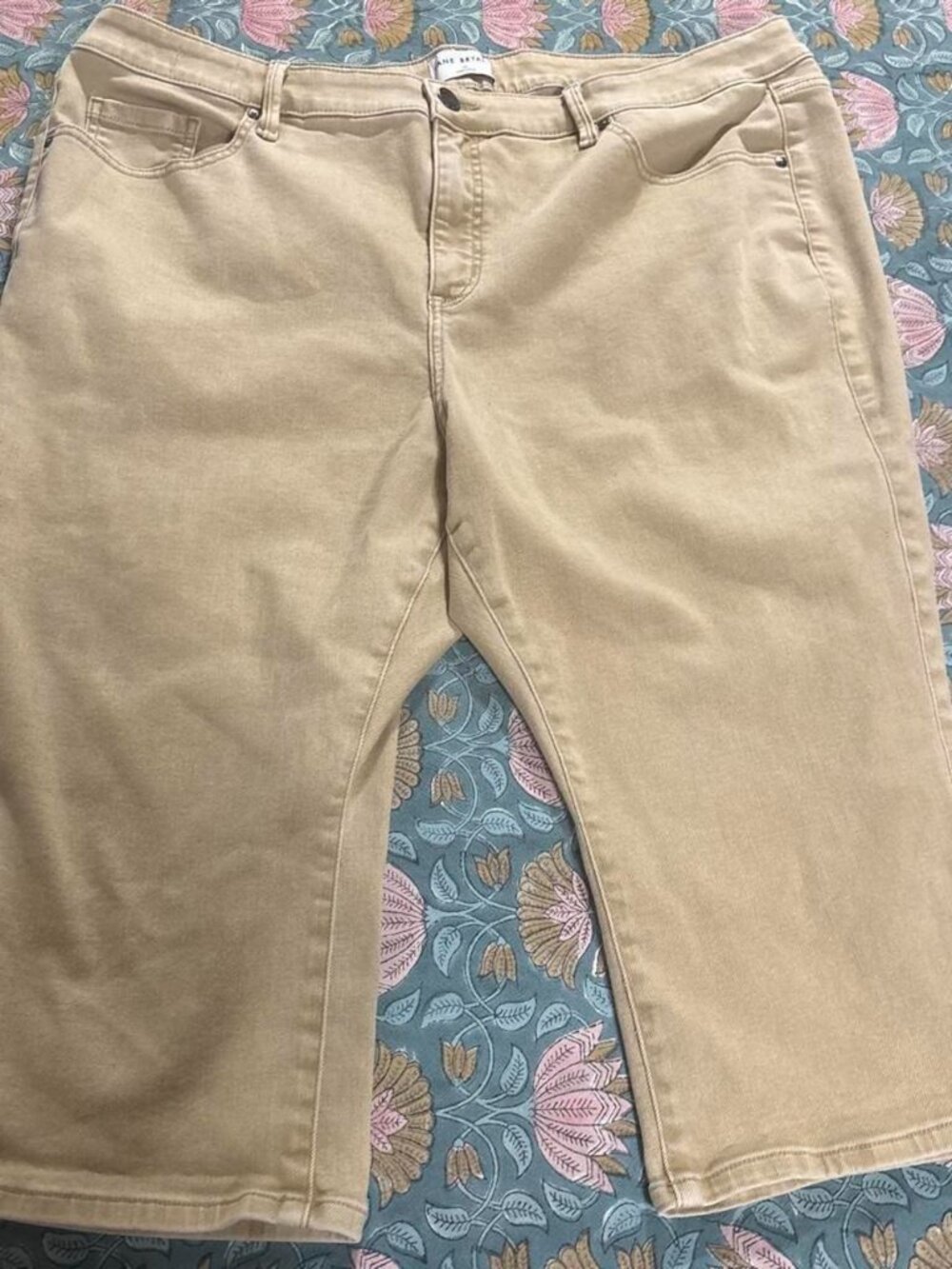 Lane Bryant Tan Capri Pants